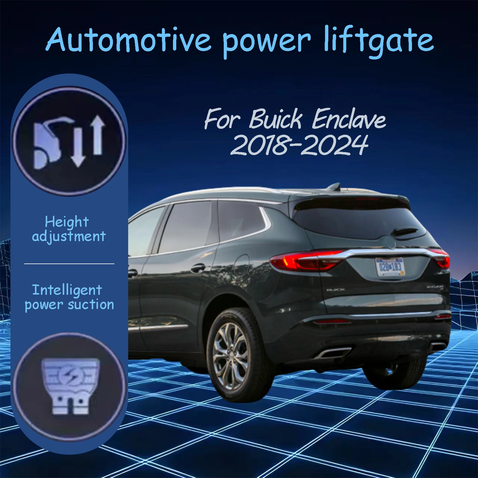 For Buick Enclave 2018–2024 Electric tailgate automatic suction locks suitable Trunk modification system
For Buick Enclave 2018–2024 Electric tailgate automatic suction locks suitable Trunk modification system
