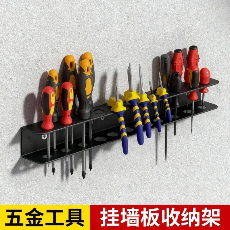 18 Hole Wall Mount Metal Tool Parts Rack Heavy Duty Bearing Storage Organizer for Pliers Screwdriver & Hardware Accessories Set
18 Hole Wall Mount Metal Tool Parts Rack Heavy Duty Bearing Storage Organizer for Pliers Screwdriver & Hardware Accessories Set
