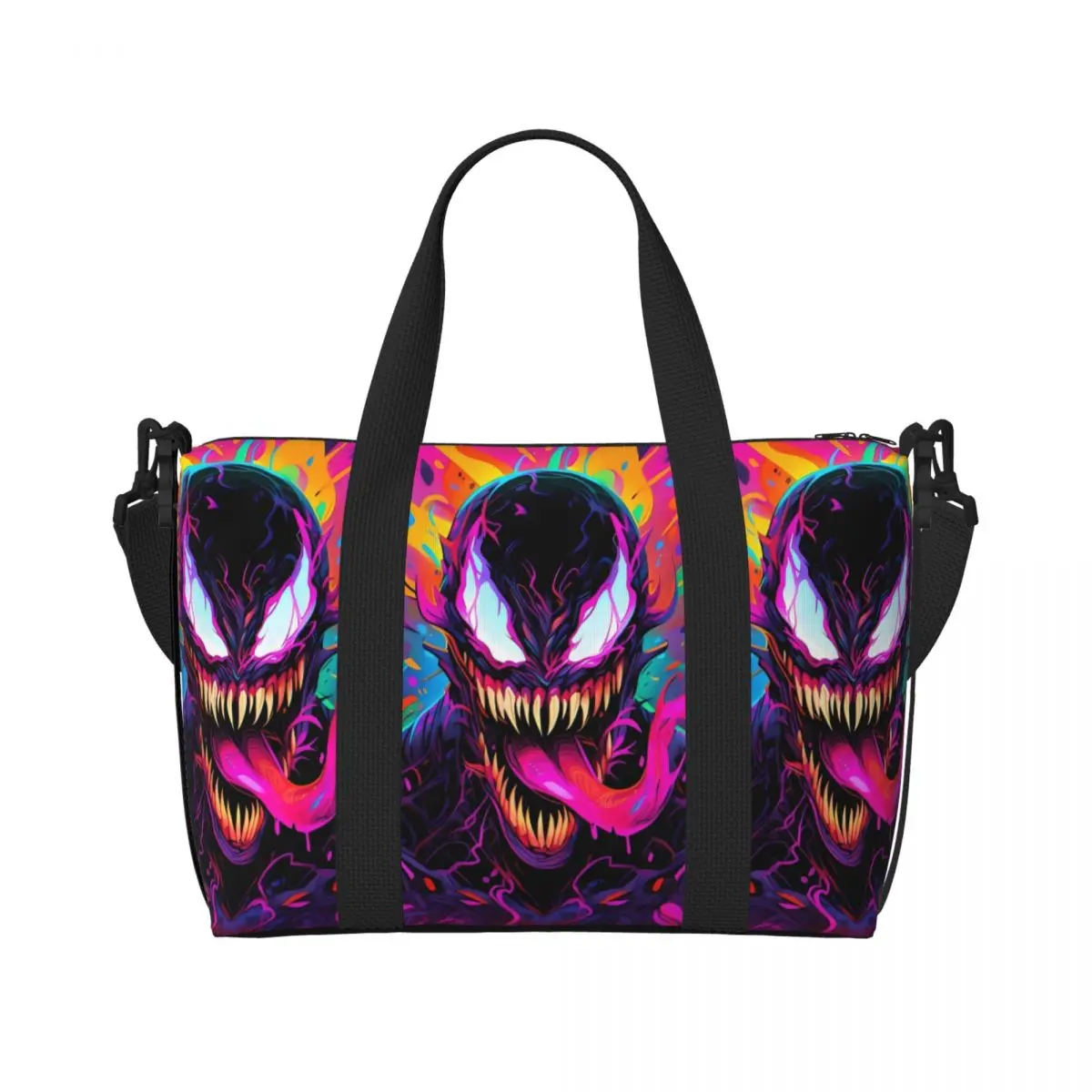 Custom Venom Tote Bag Women Large Capacity Comics Gym Beach Shoulder Travel Bag
Custom Venom Tote Bag Women Large Capacity Comics Gym Beach Shoulder Travel Bag