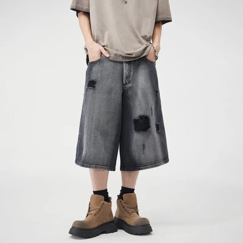 Summer simple and loose denim shorts light luxury Japanese youth retro nostalgic wide leg denim shorts baggy jeans
Summer simple and loose denim shorts light luxury Japanese youth retro nostalgic wide leg denim shorts baggy jeans