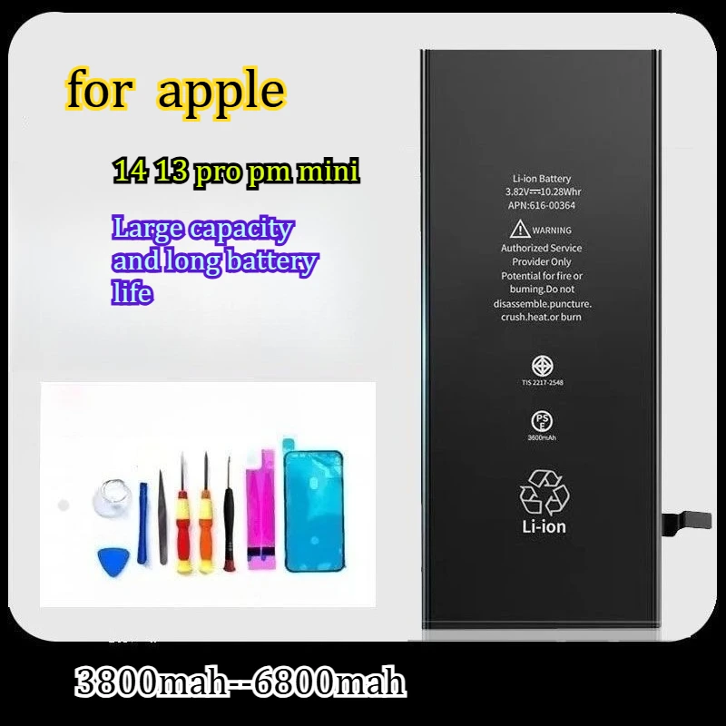 6800mah Is Suitable for 14 Large Capacity for Apple Batteries 13/13pro/ 14 Batteries MAX14pro/mobile Phone Batteries
6800mah Is Suitable for 14 Large Capacity for Apple Batteries 13/13pro/ 14 Batteries MAX14pro/mobile Phone Batteries
