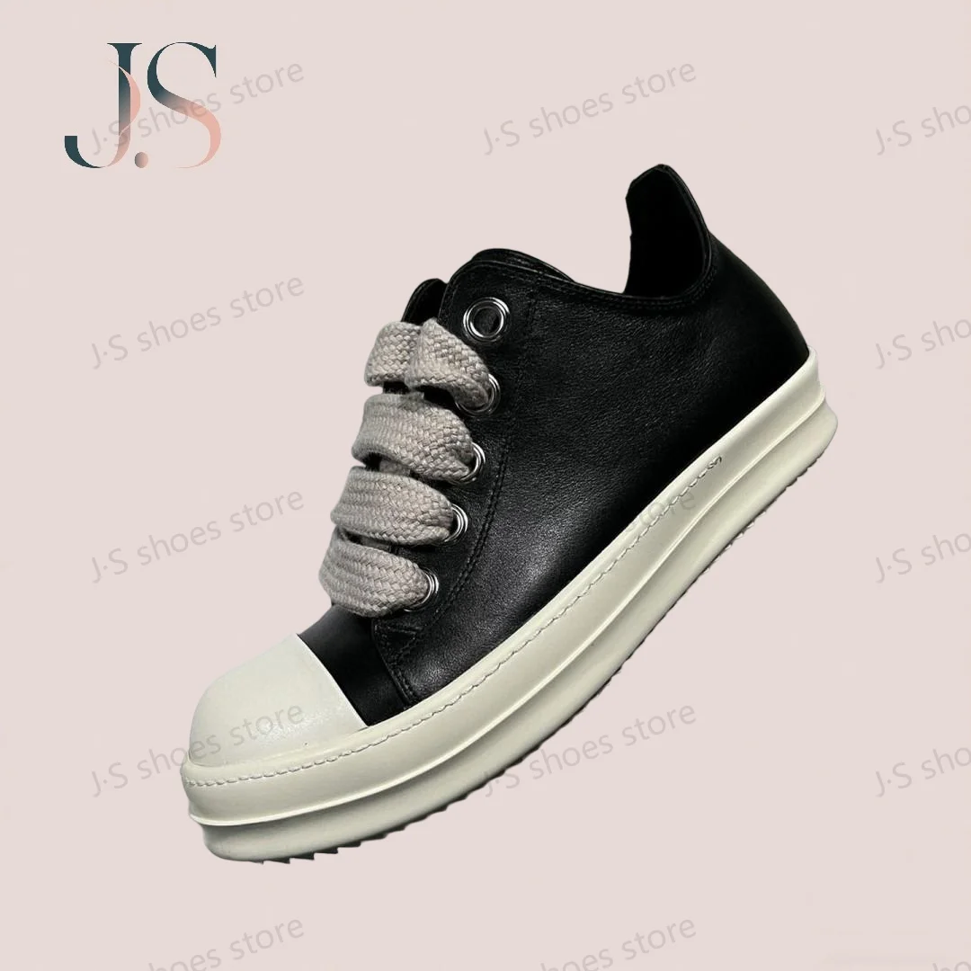 Ro Design Shoe Black Leather Men Sneaker Jumbo Laces Women Low Top Casual Shoes High Quality Luxury Flat Cowhide Sneakers
Ro Design Shoe Black Leather Men Sneaker Jumbo Laces Women Low Top Casual Shoes High Quality Luxury Flat Cowhide Sneakers