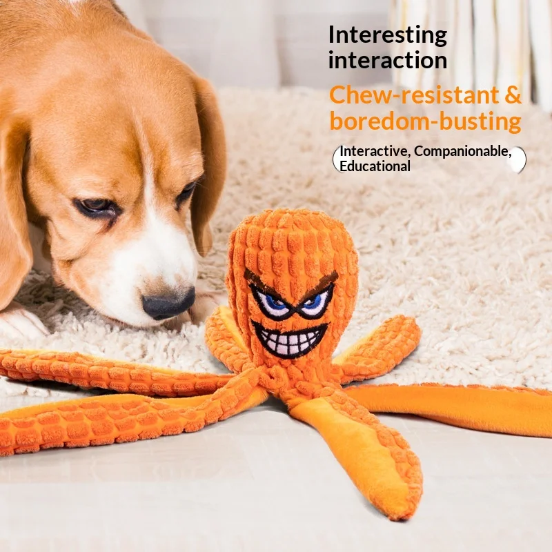 New Pet Plush Octopus Toy Dog Educational Resistant Grinding Teeth Sound Dog Toy Pet Supplies
New Pet Plush Octopus Toy Dog Educational Resistant Grinding Teeth Sound Dog Toy Pet Supplies