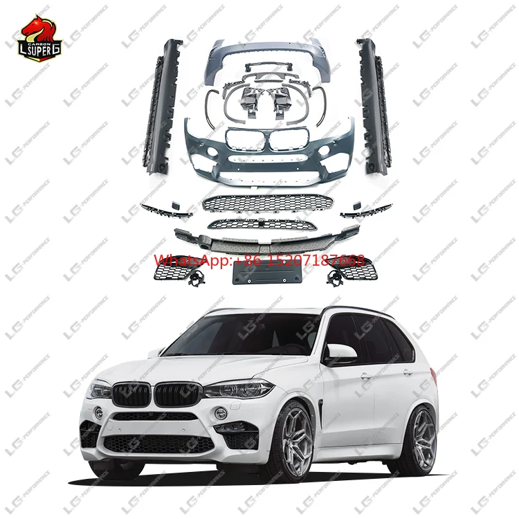 Аксессуары для автомобилей BMW X5 F15 Upgrade X5M Комплект кузова автомобильные бамперы боковые юбки выхлопные наконечники 2013-2018
Аксессуары для автомобилей BMW X5 F15 Upgrade X5M Комплект кузова автомобильные бамперы боковые юбки выхлопные наконечники 2013-2018