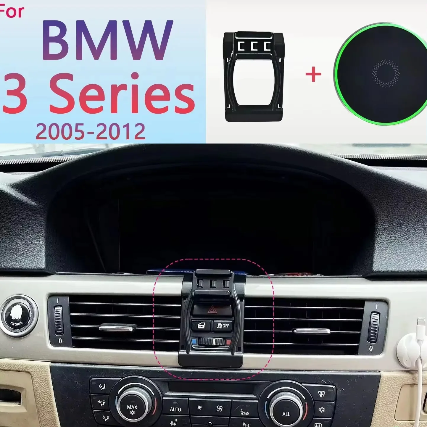 Magnetic Car Phone Holder For BMW 3 Series E90 E93 2005 2006-2012 15W Wireless Charging Phone Stand MagSafe Base Accessories
Magnetic Car Phone Holder For BMW 3 Series E90 E93 2005 2006-2012 15W Wireless Charging Phone Stand MagSafe Base Accessories