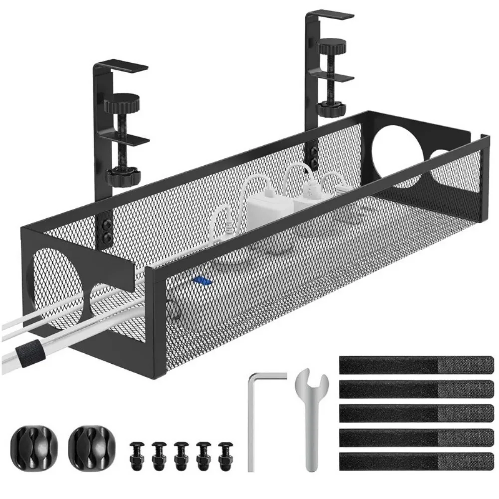 Carbon Steel Under Desk Wire Management Tray No Drilling Space Saving Adjustable Cable Organizers with Clamp
Carbon Steel Under Desk Wire Management Tray No Drilling Space Saving Adjustable Cable Organizers with Clamp