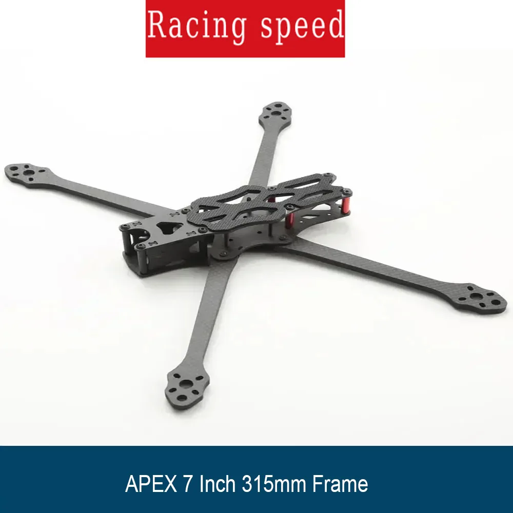 APEX 7 Inch 315mm Carbon Fiber Quadcopter Frame Kit - 5.5mm Thick Arm for FPV Freestyle & RC Racing Drone DIY Build
APEX 7 Inch 315mm Carbon Fiber Quadcopter Frame Kit - 5.5mm Thick Arm for FPV Freestyle & RC Racing Drone DIY Build