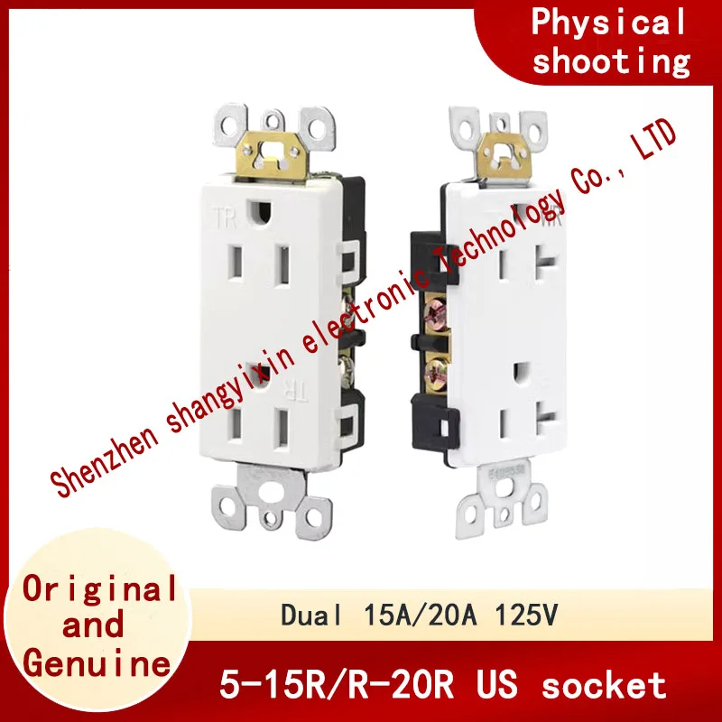 2-позиционная американская двухстенная розетка TR с 6 отверстиями 5-15R/5-20R, двойная обычная розетка американского стандарта 15A/20A125V
2-позиционная американская двухстенная розетка TR с 6 отверстиями 5-15R/5-20R, двойная обычная розетка американского стандарта 15A/20A125V