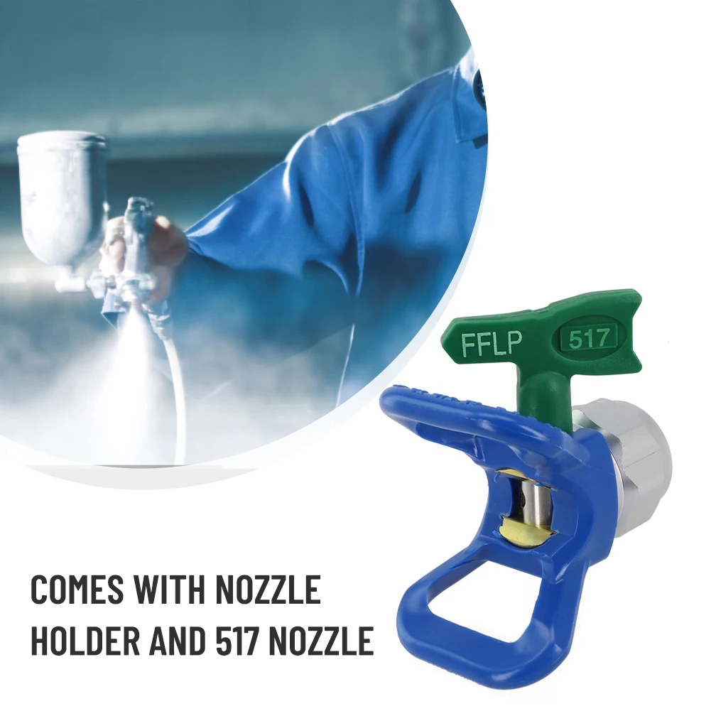 Low Pressure LP 517 Nozzle with 78 Nozzle Guard Compatible with Most For Airless Sprayers for Precise Paint Application
Low Pressure LP 517 Nozzle with 78 Nozzle Guard Compatible with Most For Airless Sprayers for Precise Paint Application