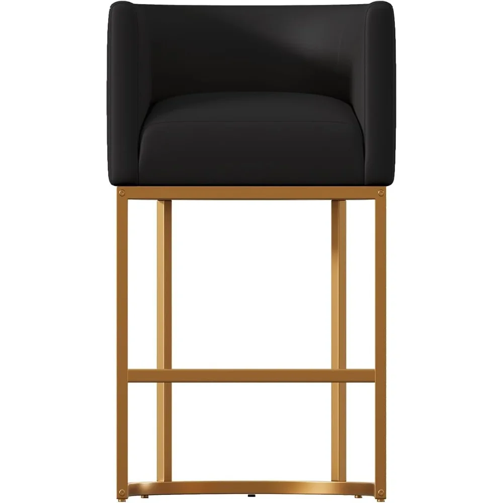26" Modern Counter Height Bar Stools,PU Leather Upholstered Barrel Barstools with Backs,Island Chairs Bar Stools Set of 1,Metal
26" Modern Counter Height Bar Stools,PU Leather Upholstered Barrel Barstools with Backs,Island Chairs Bar Stools Set of 1,Metal