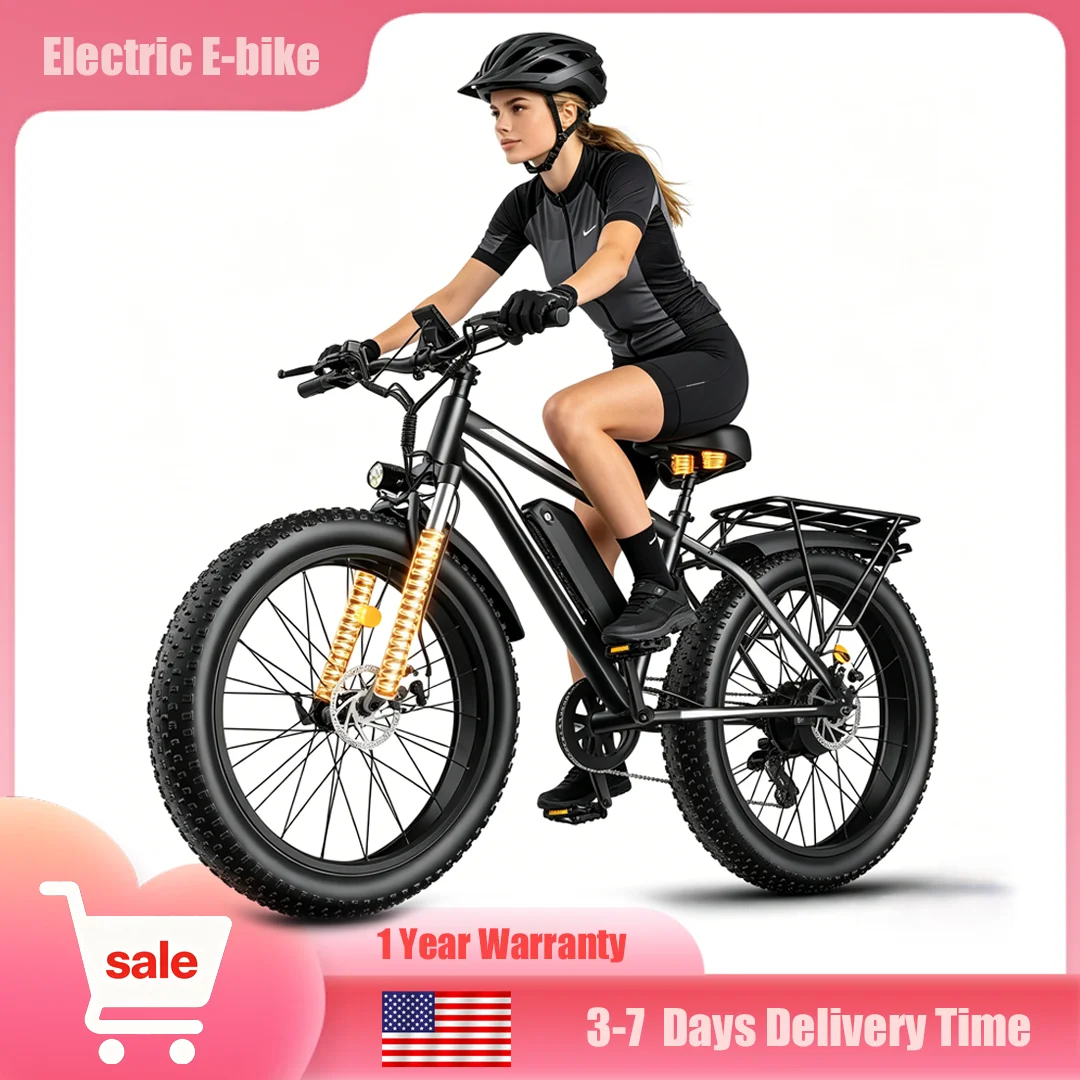 Electric Bike 48V Long Range Adults Electric Bicycle 32mph Peak 1500W Fast Ebike 26"x4.0 All Terrain Fat Tire Mountain Bike Electric Dirt Bike
Electric Bike 48V Long Range Adults Electric Bicycle 32mph Peak 1500W Fast Ebike 26"x4.0 All Terrain Fat Tire Mountain Bike Electric Dirt Bike