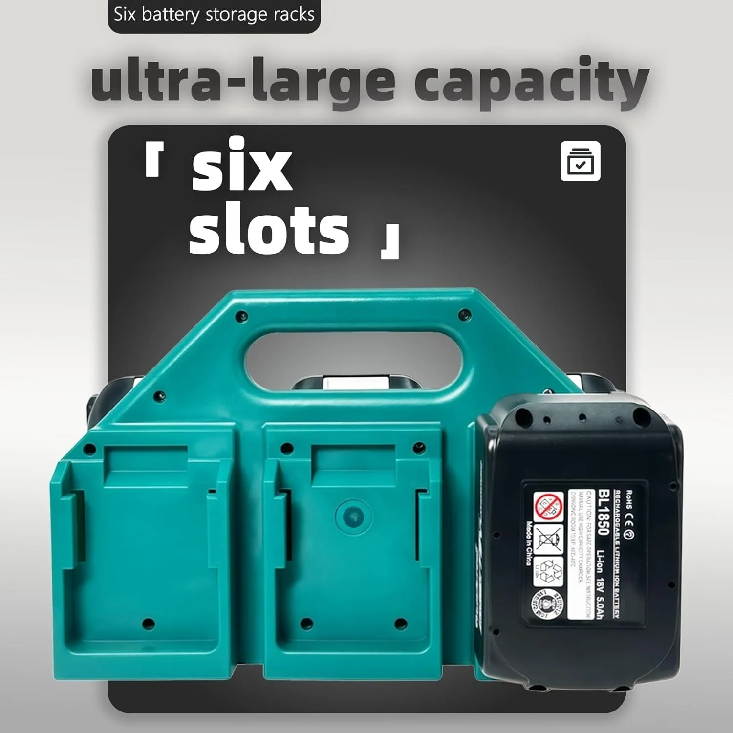 Durable PC Plastic Battery Holder, Compatible with Makita Batteries, Ideal for Workbench, Garage Storage, Tool Box & Vehicle
Durable PC Plastic Battery Holder, Compatible with Makita Batteries, Ideal for Workbench, Garage Storage, Tool Box & Vehicle