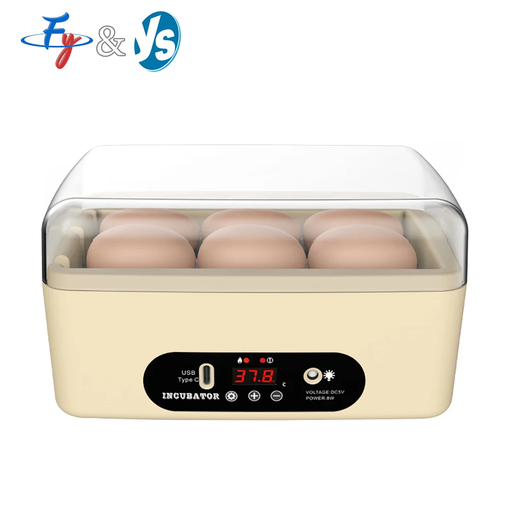 Цифровой автоматический инкубатор для яиц с 6 яиц и автоматическим поворотом и контролем температуры, портативный USB-инкубатор для птицы для курицы, утки, гуся, птиц
Цифровой автоматический инкубатор для яиц с 6 яиц и автоматическим поворотом и контролем температуры, портативный USB-инкубатор для птицы для курицы, утки, гуся, птиц