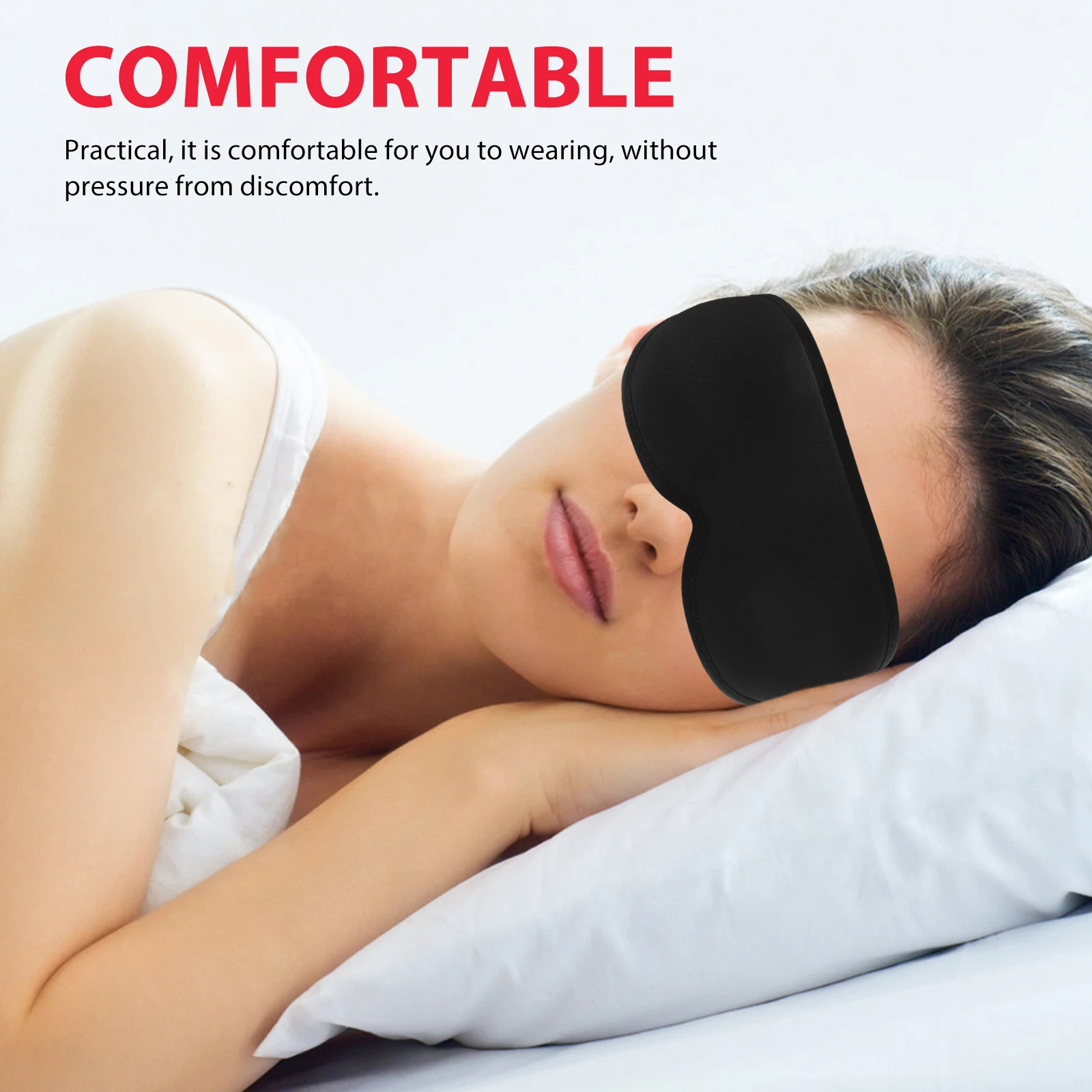Memory Foam Sleep Shade Blackout Travel Blindfold Blackout Eye Soft Sleeping Mask Eye Mask Anti Light 
Memory Foam Sleep Shade Blackout Travel Blindfold Blackout Eye Soft Sleeping Mask Eye Mask Anti Light