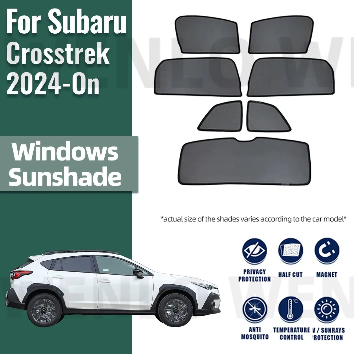 For Subaru Crosstrek 2024 2025 Magnetic Car Sunshade Visor Front Windshield Frame Curtain Rear Side Baby Window Sun Shade Shield
For Subaru Crosstrek 2024 2025 Magnetic Car Sunshade Visor Front Windshield Frame Curtain Rear Side Baby Window Sun Shade Shield