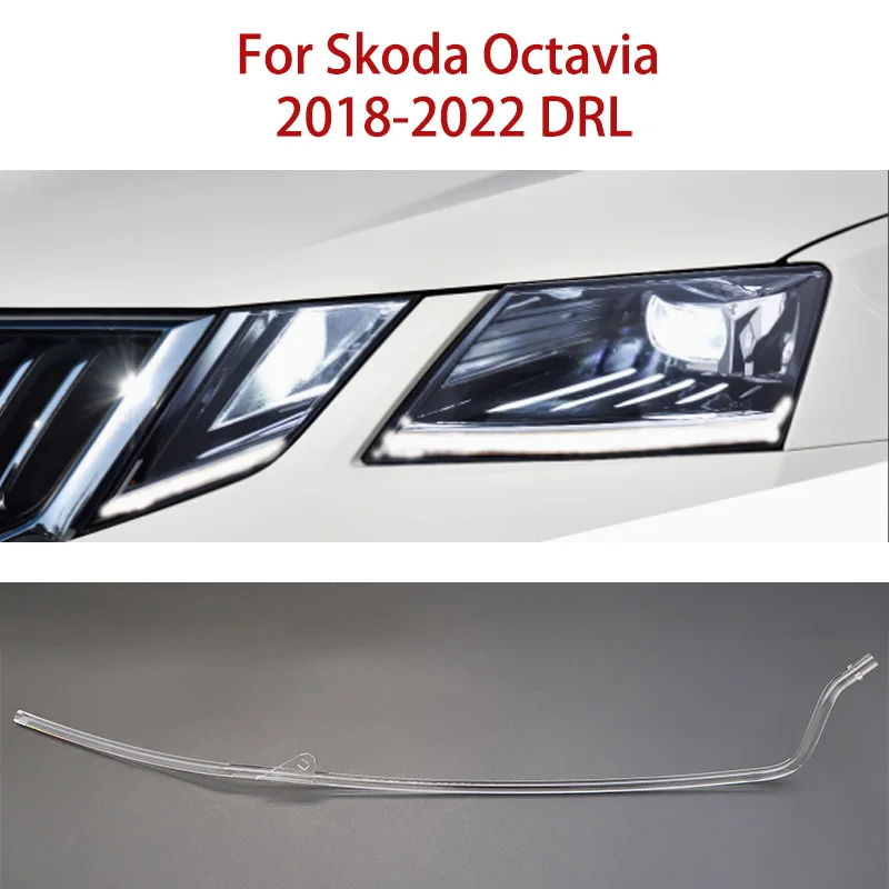 Car DRL Light Guide Strip White Light For Skoda Octavia Ballast Module Headlight Kit 2018-2022 Angel Eye Daytime Running Lights
Car DRL Light Guide Strip White Light For Skoda Octavia Ballast Module Headlight Kit 2018-2022 Angel Eye Daytime Running Lights