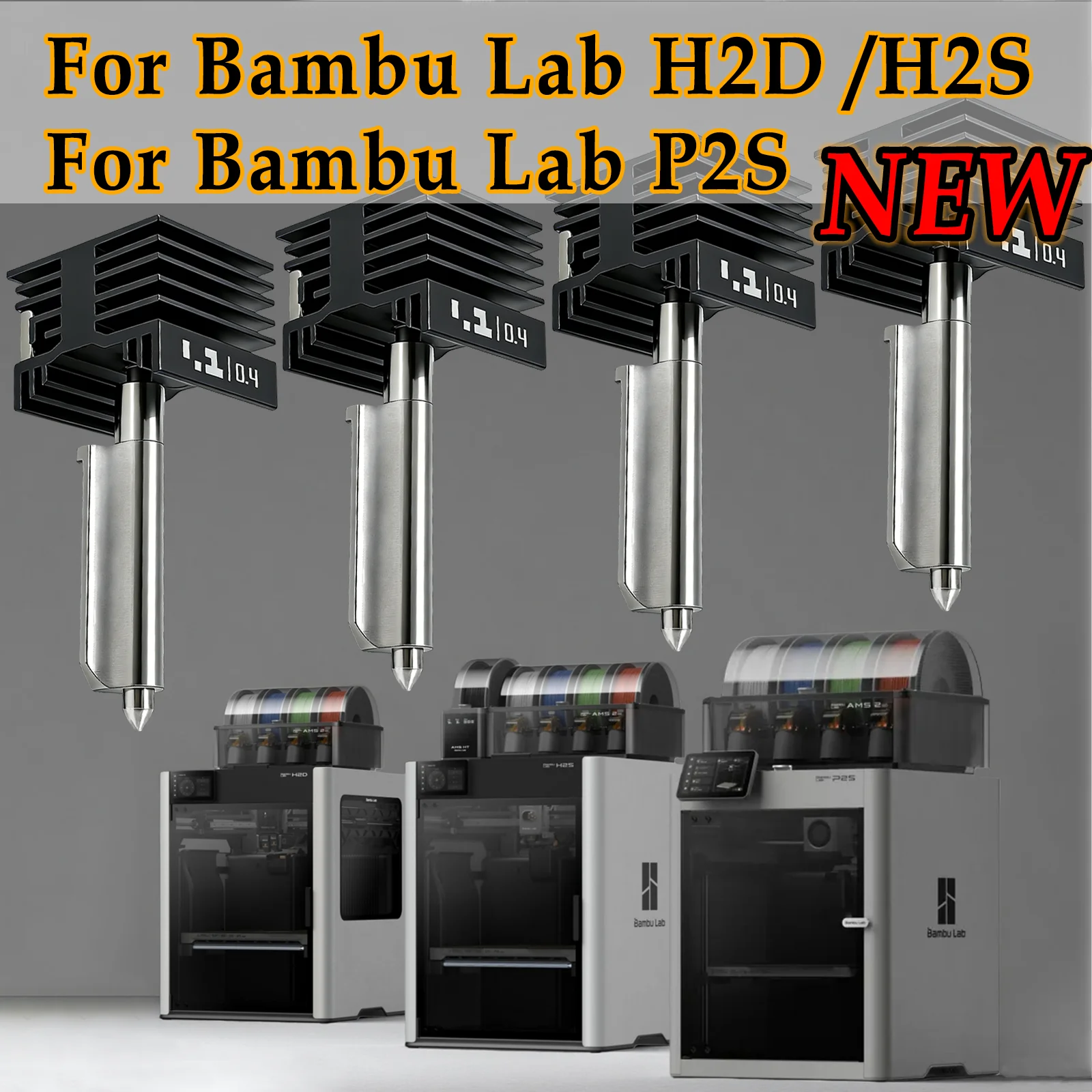 H2D/H2S P2S Hotend For Bambu Lab hot end kit 0.2/0.4/0.6/0.8mm H2d Integrated Hotend Anti-leakage P2S Standard Flow Hotend
H2D/H2S P2S Hotend For Bambu Lab hot end kit 0.2/0.4/0.6/0.8mm H2d Integrated Hotend Anti-leakage P2S Standard Flow Hotend
