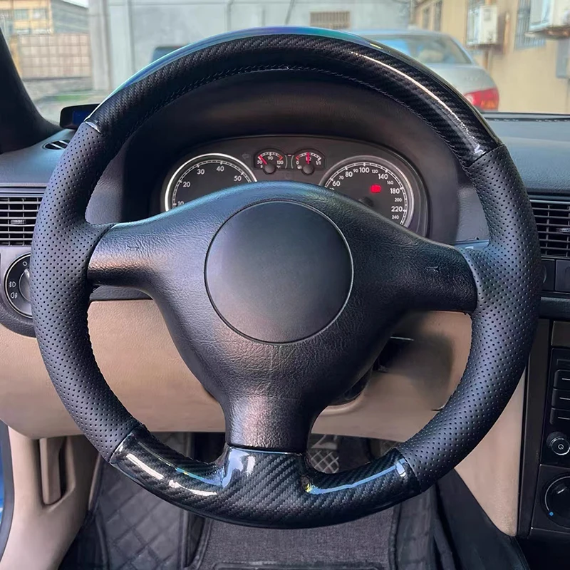 для Volkswagen Golf 4 mk4 старый VW Passat B5 ручная шитье углеродное волокно салон автомобиля автомобильные аксессуары чехол на руль автомобиля
для Volkswagen Golf 4 mk4 старый VW Passat B5 ручная шитье углеродное волокно салон автомобиля автомобильные аксессуары чехол на руль автомобиля