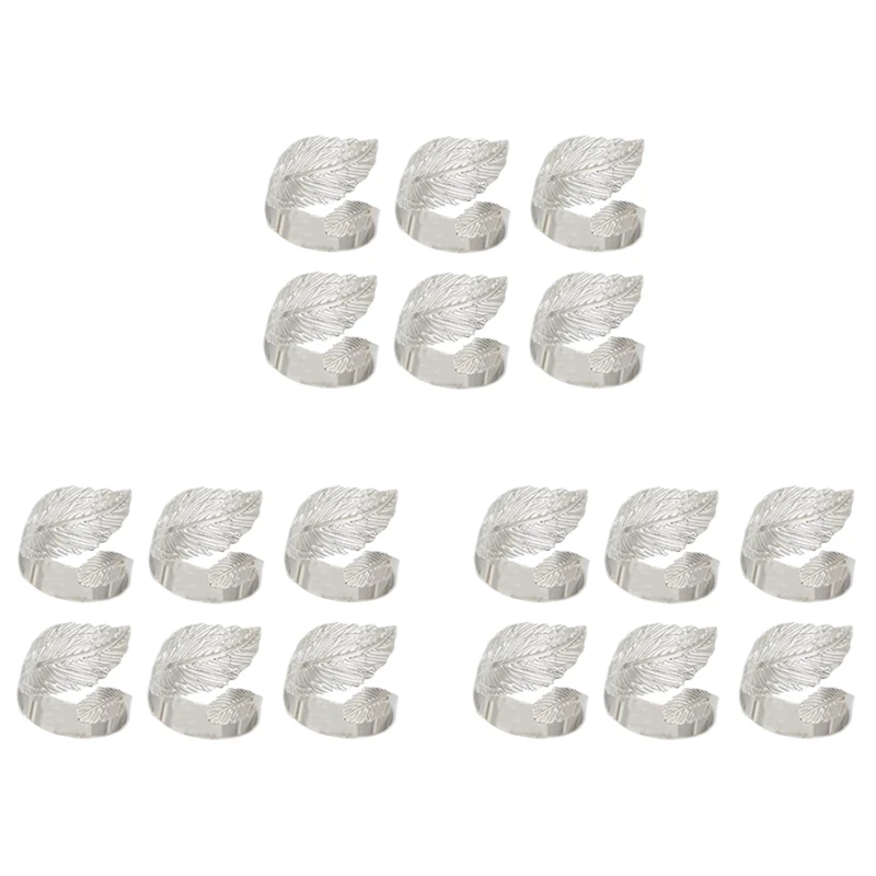 Leaf Napkin Rings Set Of 18,Leaves Napkin Rings For Table Setting,Metal Leaf Napkin Holder Rings For Holiday Silver
Leaf Napkin Rings Set Of 18,Leaves Napkin Rings For Table Setting,Metal Leaf Napkin Holder Rings For Holiday Silver