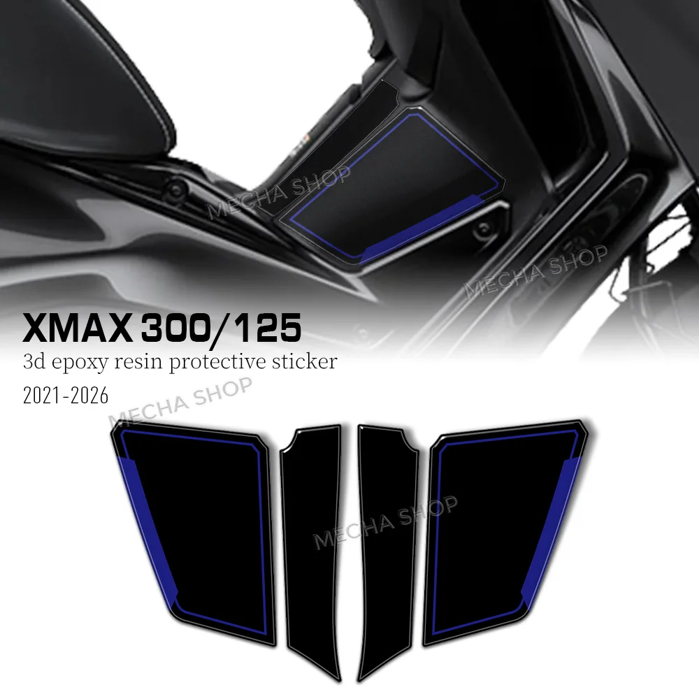 For XMax 300 XMAX125 Blue 2023-2026 Central Saddle Tunnel Side Tank Pad Sticker Protection Kit Accessories
For XMax 300 XMAX125 Blue 2023-2026 Central Saddle Tunnel Side Tank Pad Sticker Protection Kit Accessories