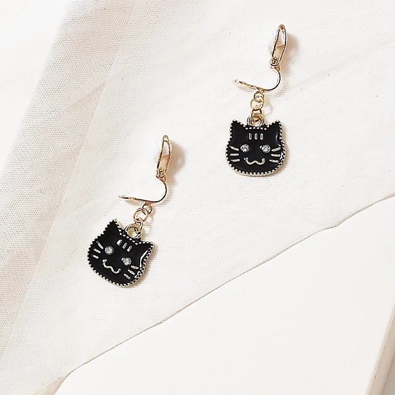 Girls Handmade Alloy Black Cat Animal Stud Earrings For Women Cute Cartoon Colorful Jewelry Lovely Colorful Pig Cat Stitch
Girls Handmade Alloy Black Cat Animal Stud Earrings For Women Cute Cartoon Colorful Jewelry Lovely Colorful Pig Cat Stitch