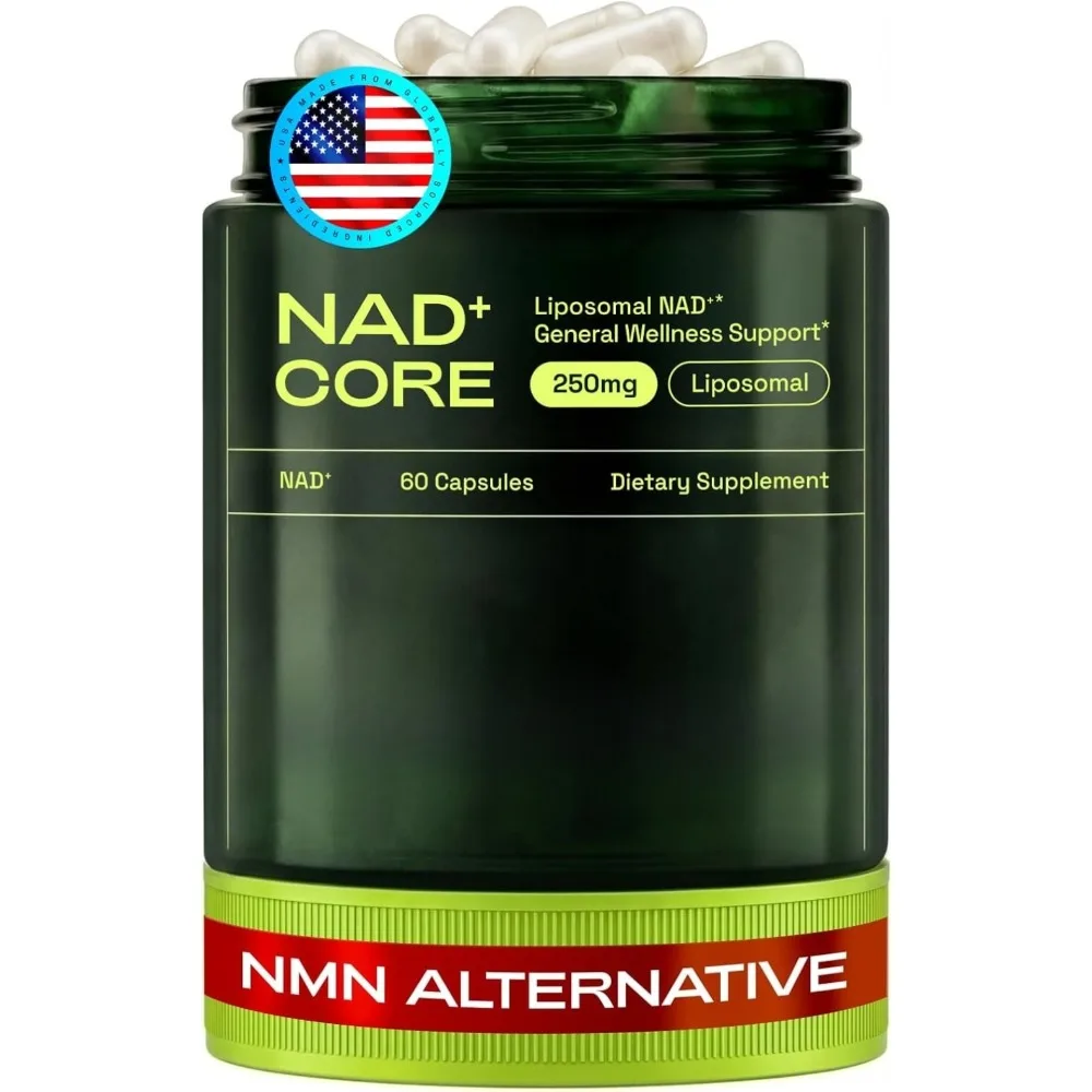 Liposomal NAD+ Core 250mg Dietary Supplement Capsules, 60 Count, General Wellness Support for Cellular Energy, Daily Use
Liposomal NAD+ Core 250mg Dietary Supplement Capsules, 60 Count, General Wellness Support for Cellular Energy, Daily Use