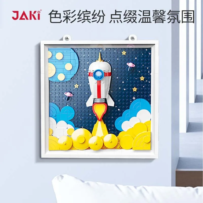 Space Rocket Building Blocks Wall Art DIY Assembly Bricks Set Creative Hanging Ornament Home Decor Educational Toy Gift for Boys
Space Rocket Building Blocks Wall Art DIY Assembly Bricks Set Creative Hanging Ornament Home Decor Educational Toy Gift for Boys