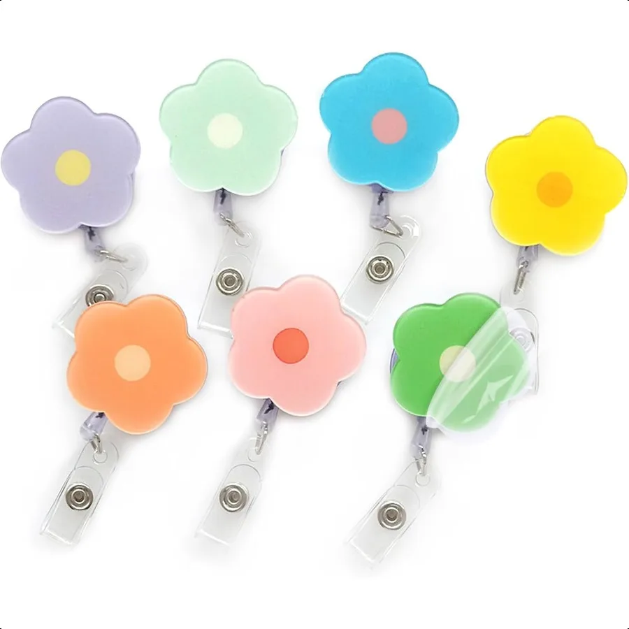 Cute Badge Reel Retractable 7 PCS Flower Floral Badge Holder Clips Reels ID Name Clip Tag for Nursing s Hospital Teacher Pedia
Cute Badge Reel Retractable 7 PCS Flower Floral Badge Holder Clips Reels ID Name Clip Tag for Nursing s Hospital Teacher Pedia
