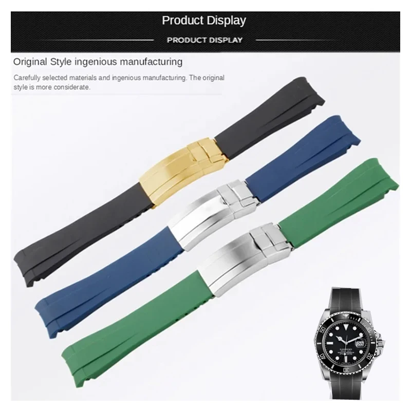 20mm 21mm Rubber Watch For Rolex Black Green Blue Water Ghost Ditongna GMT RUBBER B Silicone Waterproof Watch Chain
20mm 21mm Rubber Watch For Rolex Black Green Blue Water Ghost Ditongna GMT RUBBER B Silicone Waterproof Watch Chain