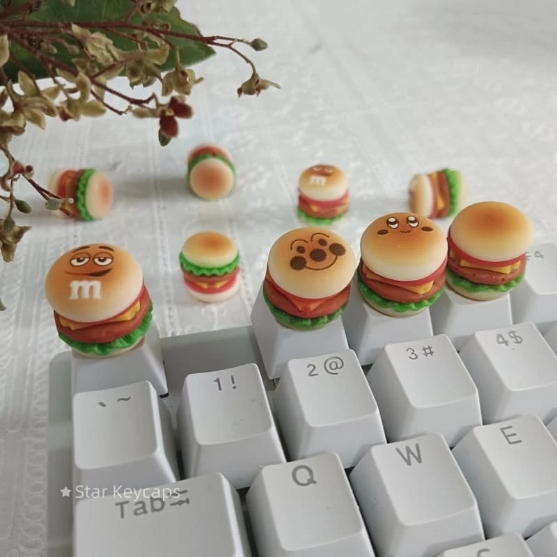 DIY Cute Emojis Burger Keycaps Customized Mechanical Key Caps Keyboards Keycap Accessories Handmade 키캡
DIY Cute Emojis Burger Keycaps Customized Mechanical Key Caps Keyboards Keycap Accessories Handmade 키캡