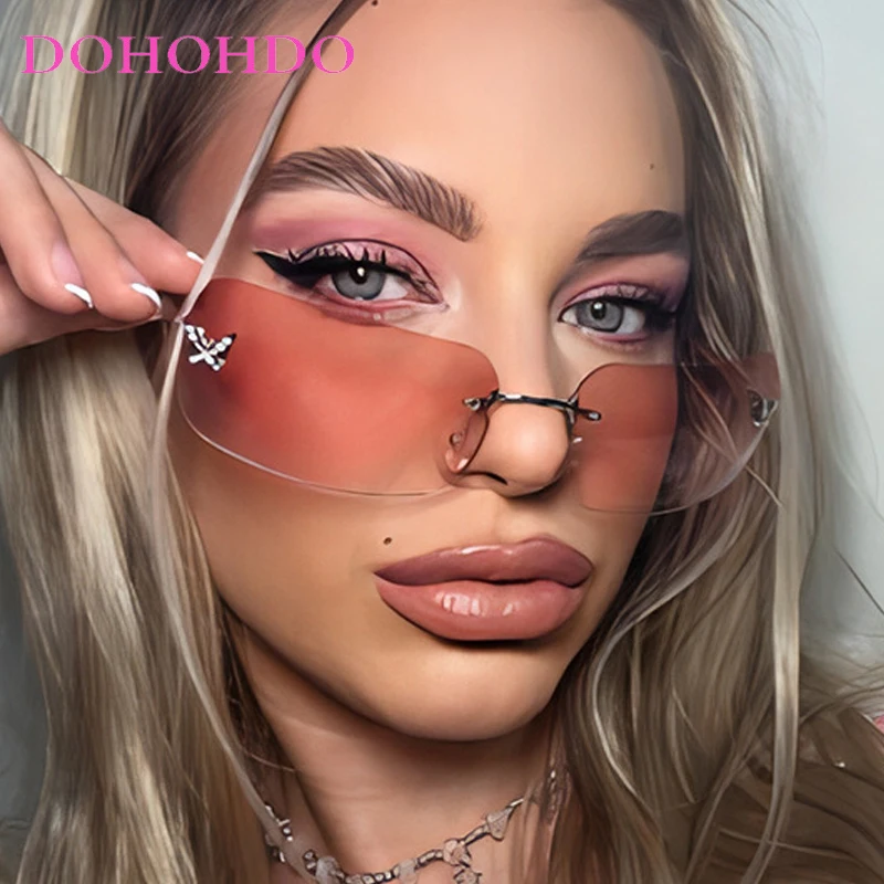 Rimless Butterfly Imitation Diamond Square Frame Sunglasses Women Men Fashion Brand Designer Outdoors Travel Sun Glasses UV400
Rimless Butterfly Imitation Diamond Square Frame Sunglasses Women Men Fashion Brand Designer Outdoors Travel Sun Glasses UV400