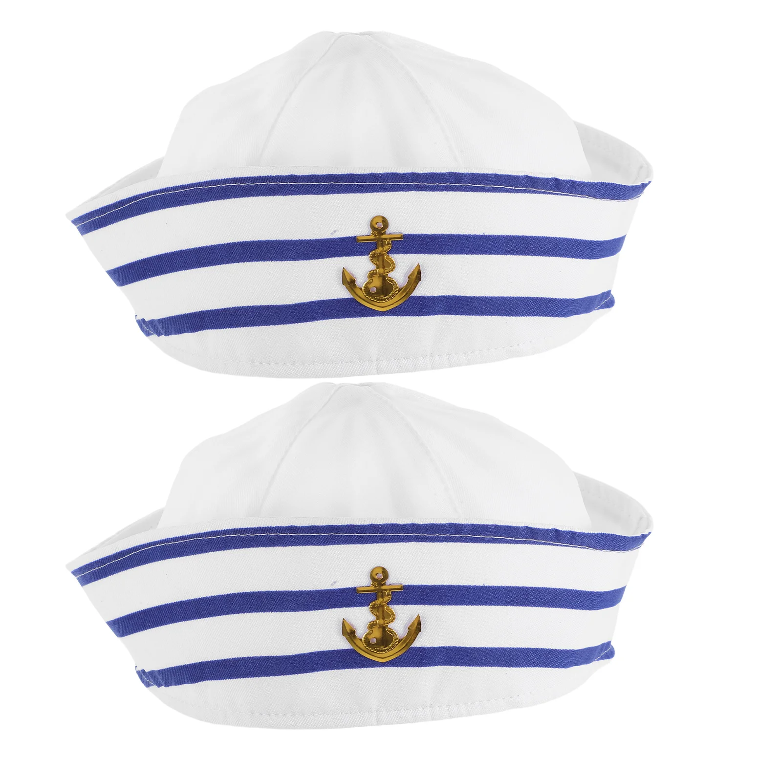 2pcs Sailor Hat Blue White Striped No Brim Cosplay Captain Hat Adult Men Women Polyester Stage Performance Prop
2pcs Sailor Hat Blue White Striped No Brim Cosplay Captain Hat Adult Men Women Polyester Stage Performance Prop