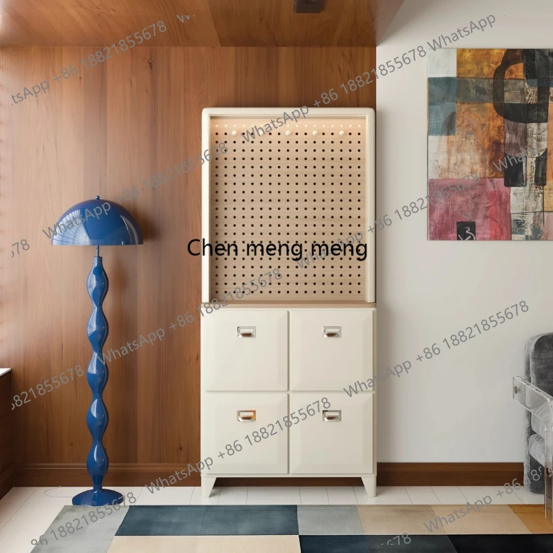 European retro solid wood hole board shoe cabinet drawer type multi-functional locker R
European retro solid wood hole board shoe cabinet drawer type multi-functional locker R