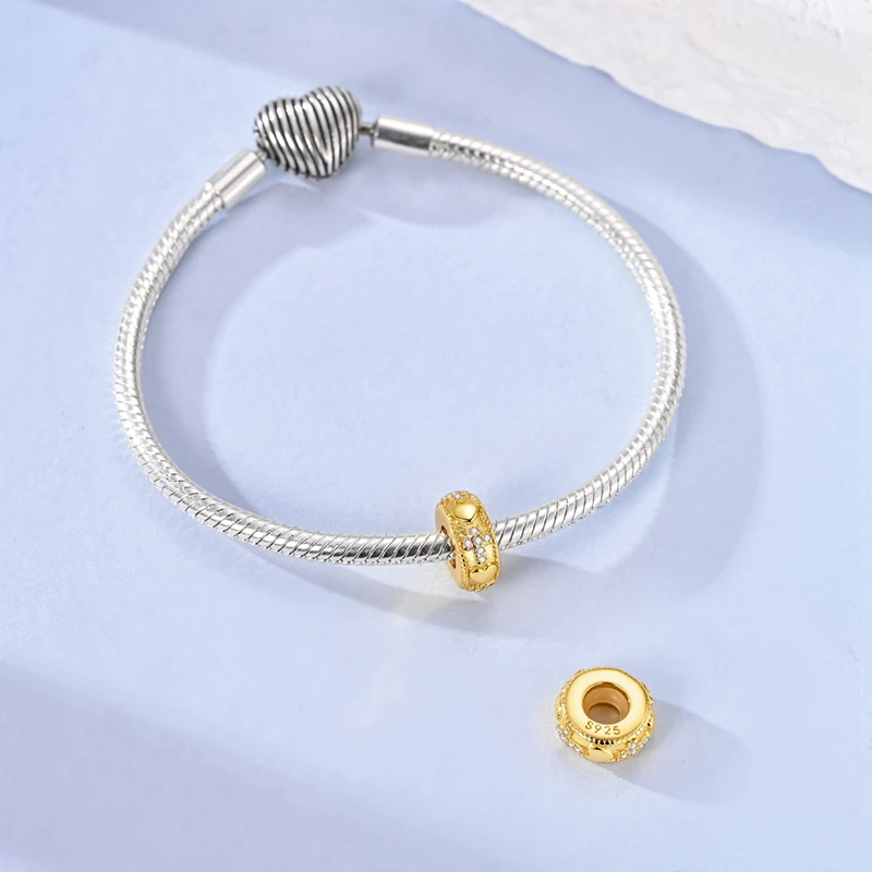 New 925 Sterling Silver Golden Love Cross Charms Beads For Women Fit Original Bracelet DIY Birthday Party Jewelry Gift
New 925 Sterling Silver Golden Love Cross Charms Beads For Women Fit Original Bracelet DIY Birthday Party Jewelry Gift