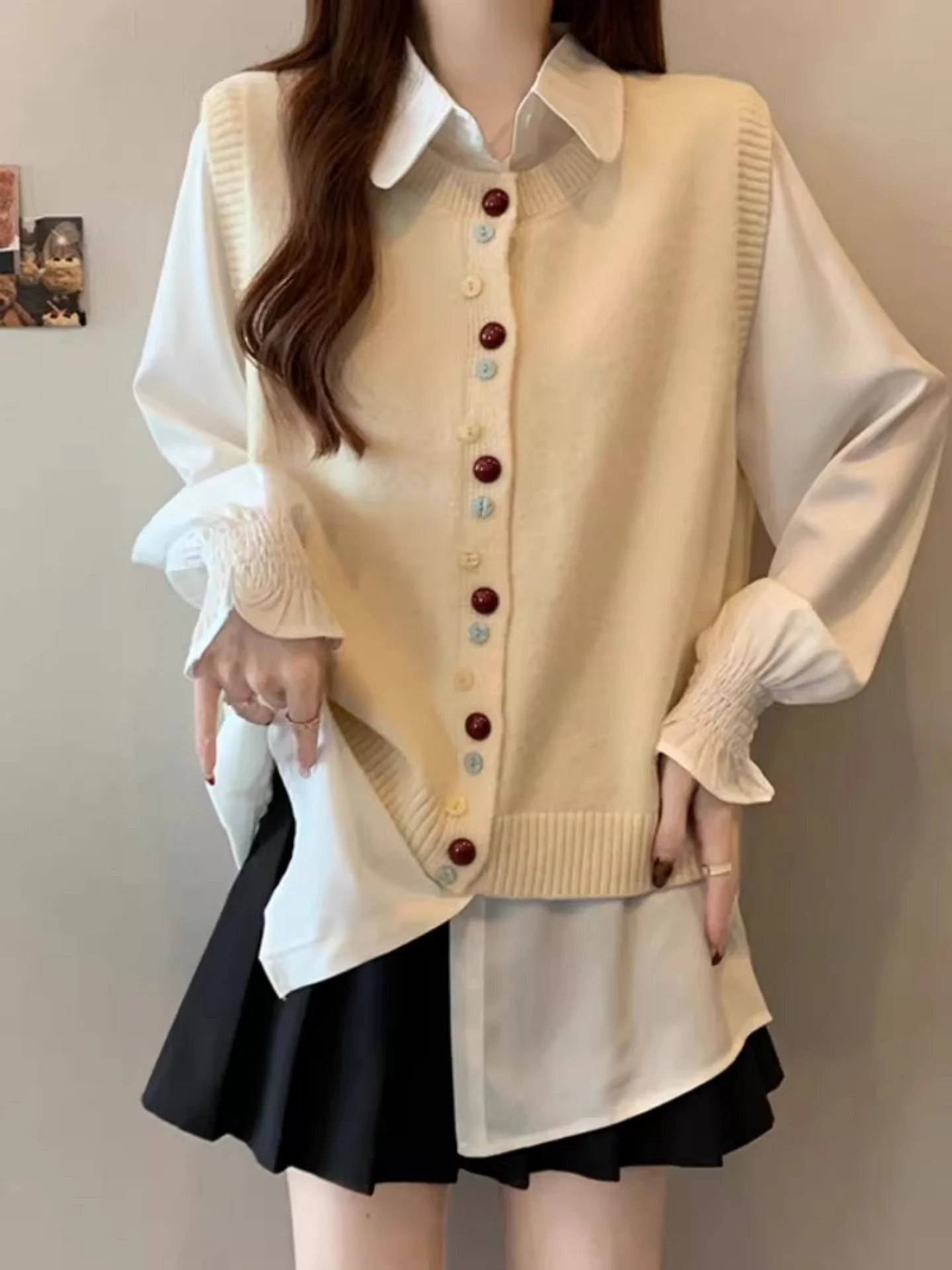 Knitted Yellow Vest Women's Faion Layering Top Spring Season plus Size Trendy Commute Sle Pure Color irt
Knitted Yellow Vest Women's Faion Layering Top Spring Season plus Size Trendy Commute Sle Pure Color irt