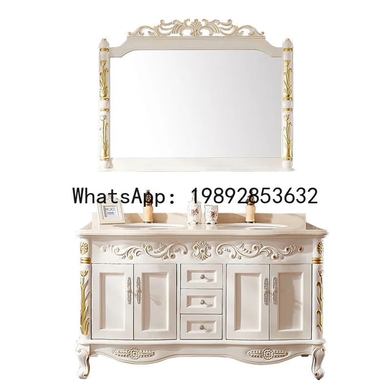 A1 European Style Painted Bathroom Cabinet Set Large Apartment Floor-standing Bathroom Cabinet Washbasin Cabinet
A1 European Style Painted Bathroom Cabinet Set Large Apartment Floor-standing Bathroom Cabinet Washbasin Cabinet