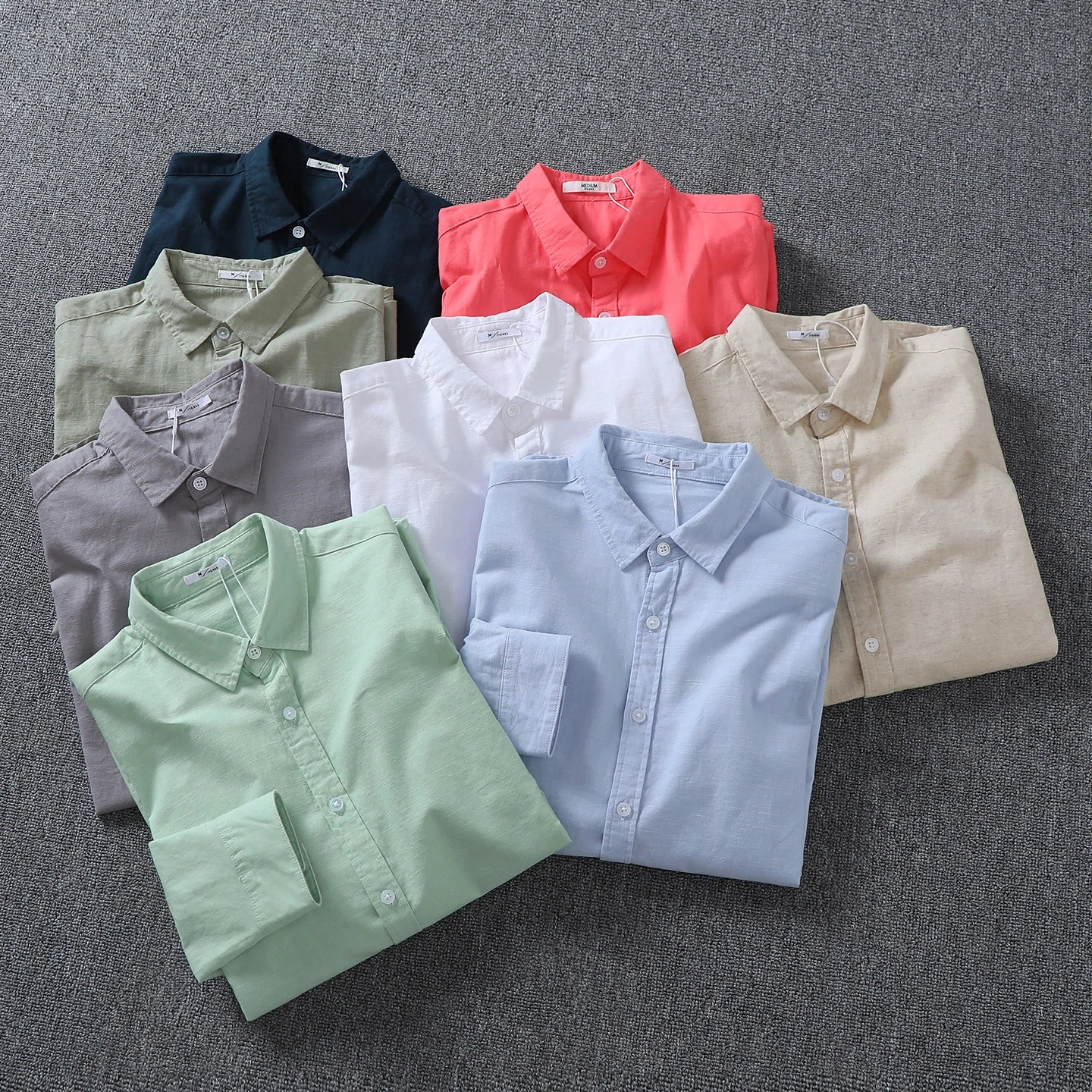 Linen blended fabric washed retro long-sleeved shirt for men breathable, comfortable and loose casual shirt
Linen blended fabric washed retro long-sleeved shirt for men breathable, comfortable and loose casual shirt
