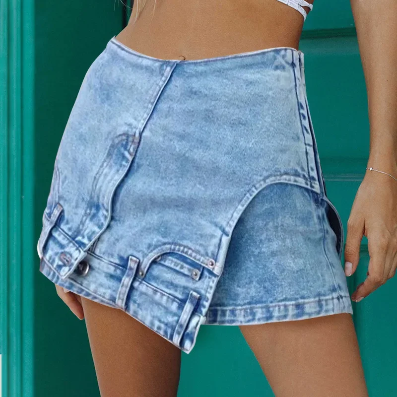 Street Hipster Crop Culottes Short Jeans Shorts Denim Women 2023 Autumn Irregular Mid-waist Solid High Street Europe and America
Street Hipster Crop Culottes Short Jeans Shorts Denim Women 2023 Autumn Irregular Mid-waist Solid High Street Europe and America