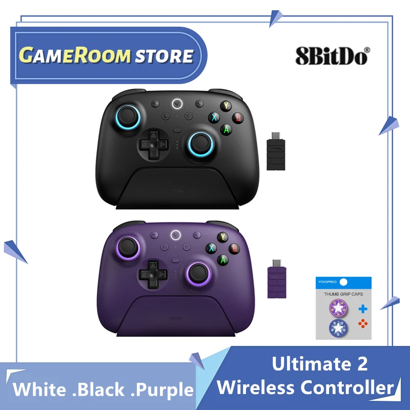 8BitDoGamepa Ultimate 2 Wireless 2.4G Gaming Controller with Hall Effect Joystick for PC Windows 10/11 Android Gamepad
8BitDoGamepa Ultimate 2 Wireless 2.4G Gaming Controller with Hall Effect Joystick for PC Windows 10/11 Android Gamepad