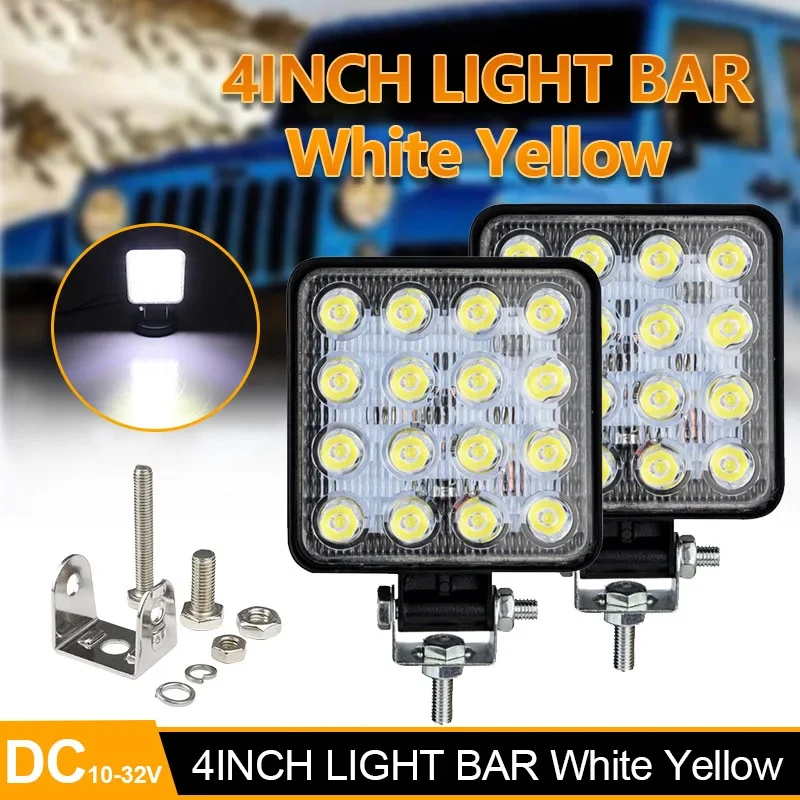 48w Square Car Work Light Led Headlamp For Repair Modification Off-road Vehicle Headlight High Power 12v
48w Square Car Work Light Led Headlamp For Repair Modification Off-road Vehicle Headlight High Power 12v