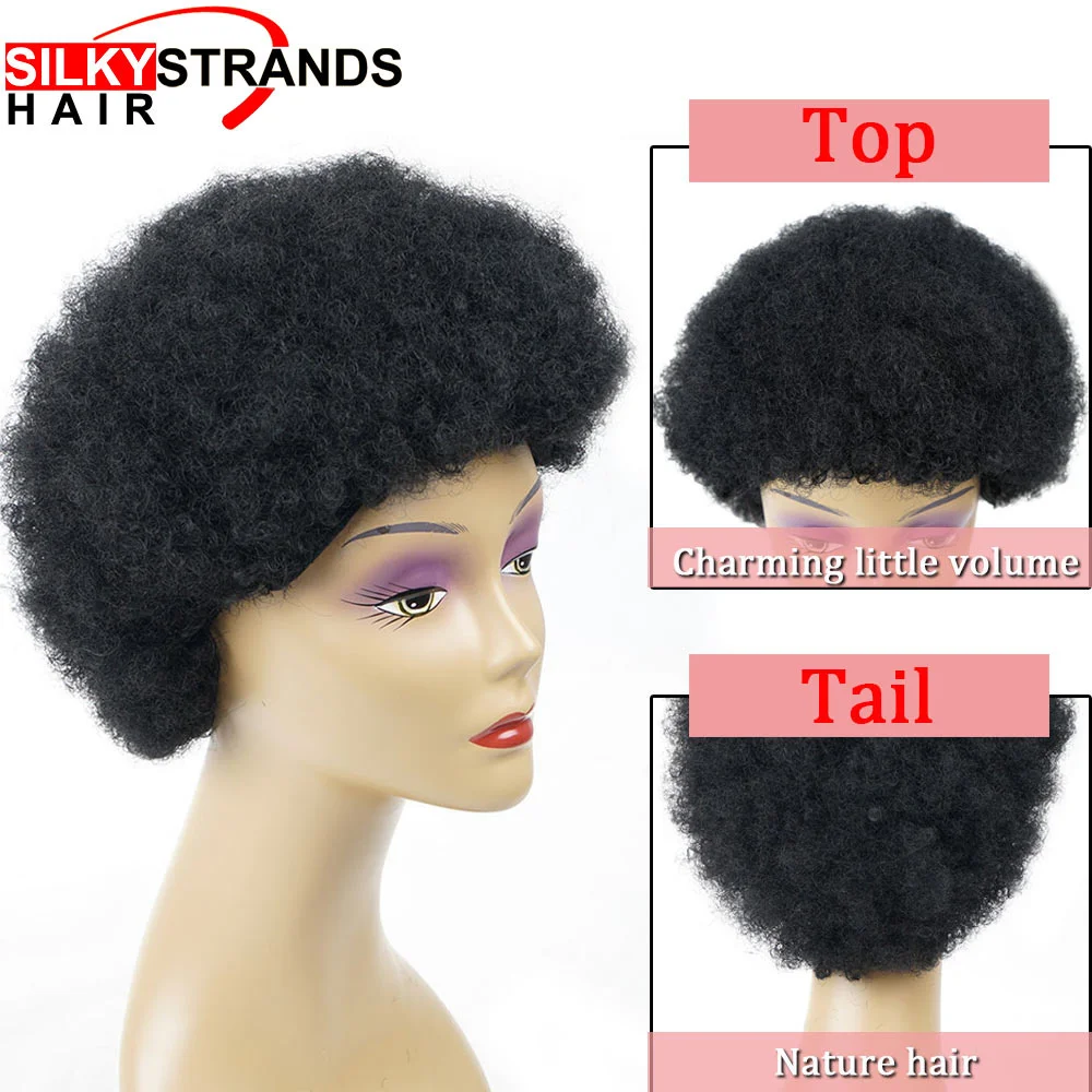 6inch Afro Kinky Curly Short Synthetic Wigs For Women Natural Black Fluffy Realistic African American Wigs Female Hair
6inch Afro Kinky Curly Short Synthetic Wigs For Women Natural Black Fluffy Realistic African American Wigs Female Hair