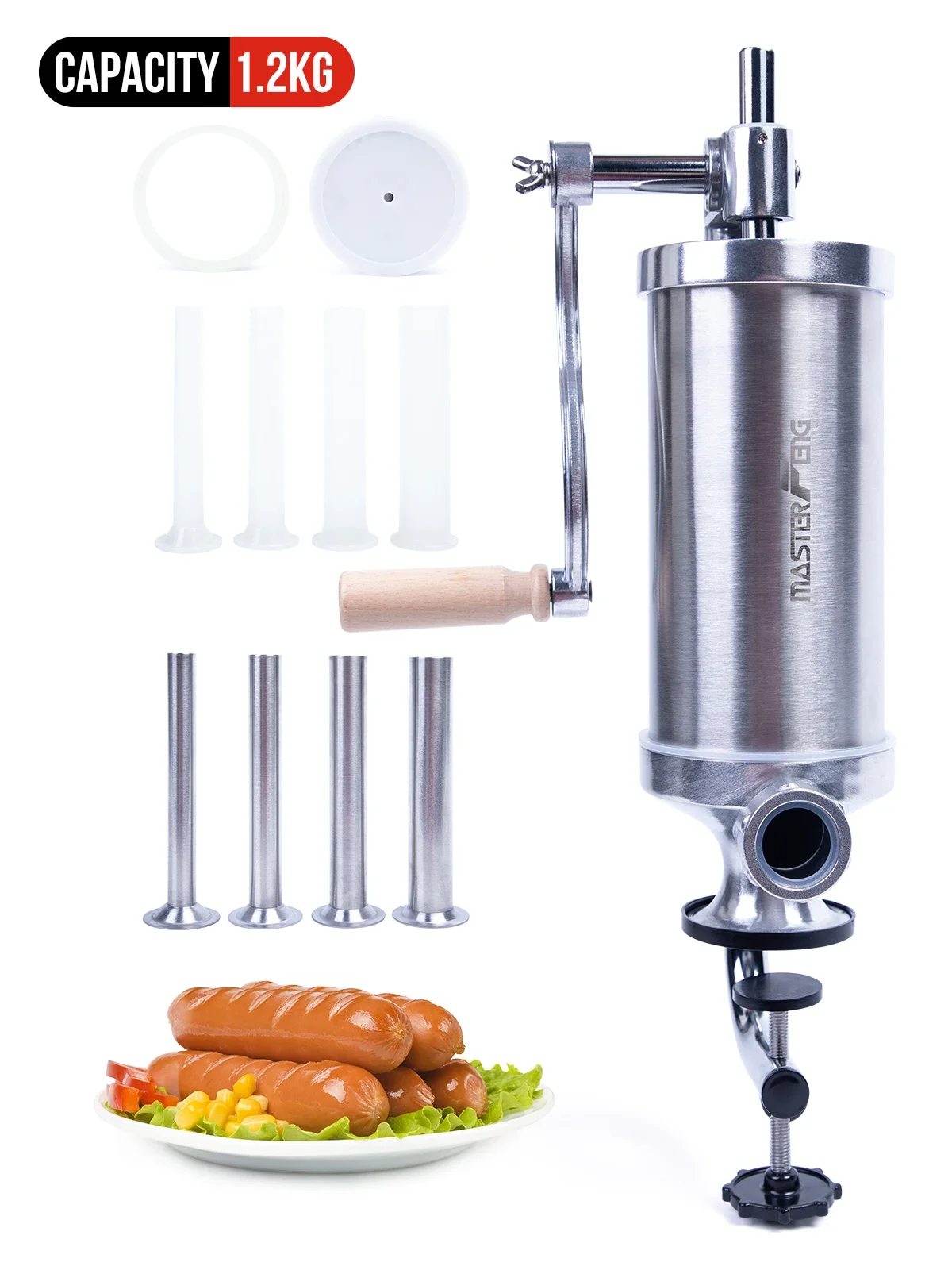Hot Vertical Sausage Stuffer Homemade Manual Sausage Maker Sausage Meat Filling Machine
Hot Vertical Sausage Stuffer Homemade Manual Sausage Maker Sausage Meat Filling Machine