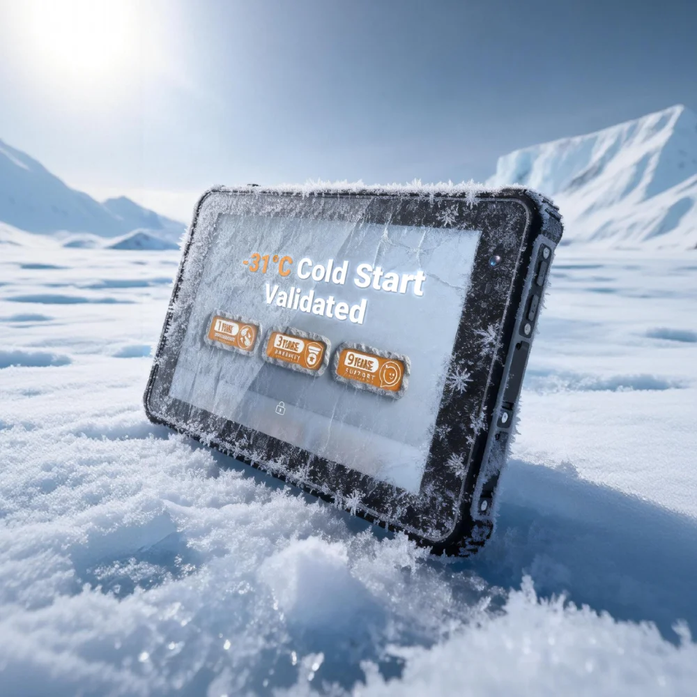 New H81 MTK Octa Core Android 15 GSM 4G Wi-Fi Sunlight Readable 8-Inch 8+256GB Waterproof Industrial Rugged Tablet Barcode
New H81 MTK Octa Core Android 15 GSM 4G Wi-Fi Sunlight Readable 8-Inch 8+256GB Waterproof Industrial Rugged Tablet Barcode