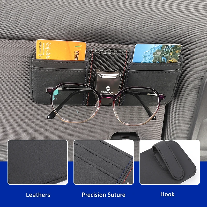 Car Leather Shield-Shaped Double-sided Card Holder Visor Sunglasses Clip For VW Scirocco Jetta Beetle Golf Passat Tiguan Sharan
Car Leather Shield-Shaped Double-sided Card Holder Visor Sunglasses Clip For VW Scirocco Jetta Beetle Golf Passat Tiguan Sharan