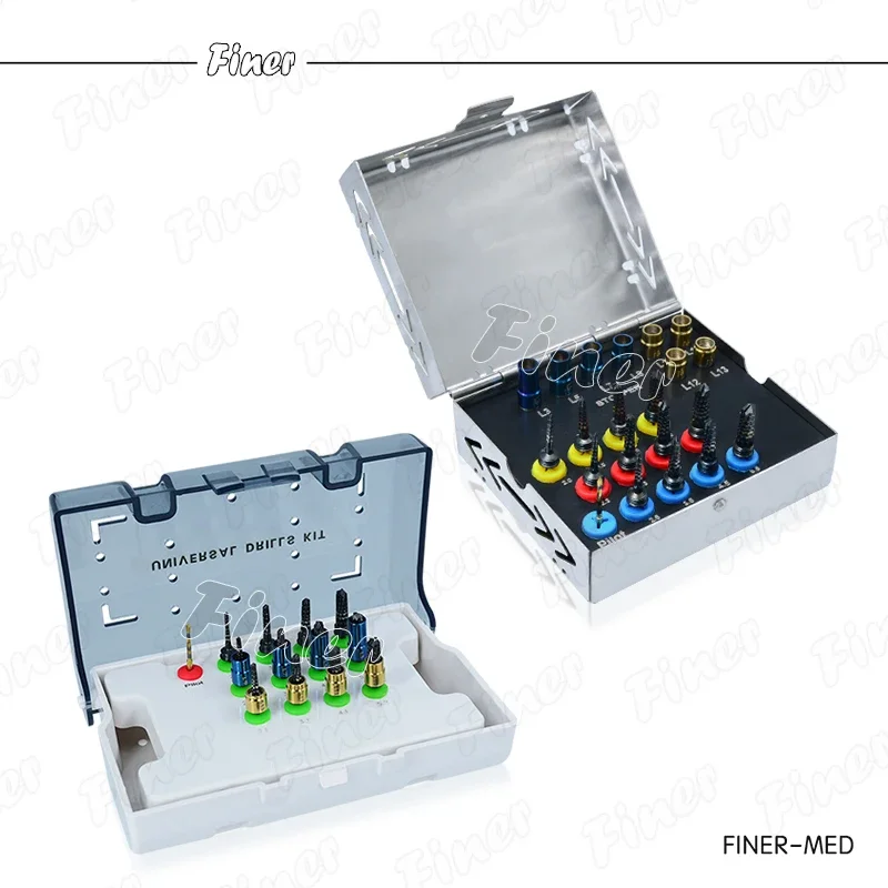 21Pcs Dental Implant Drills Titanium Coated Dental Osseodensification Burs Kit Dentist Implant System Drivers with Stoppers
21Pcs Dental Implant Drills Titanium Coated Dental Osseodensification Burs Kit Dentist Implant System Drivers with Stoppers