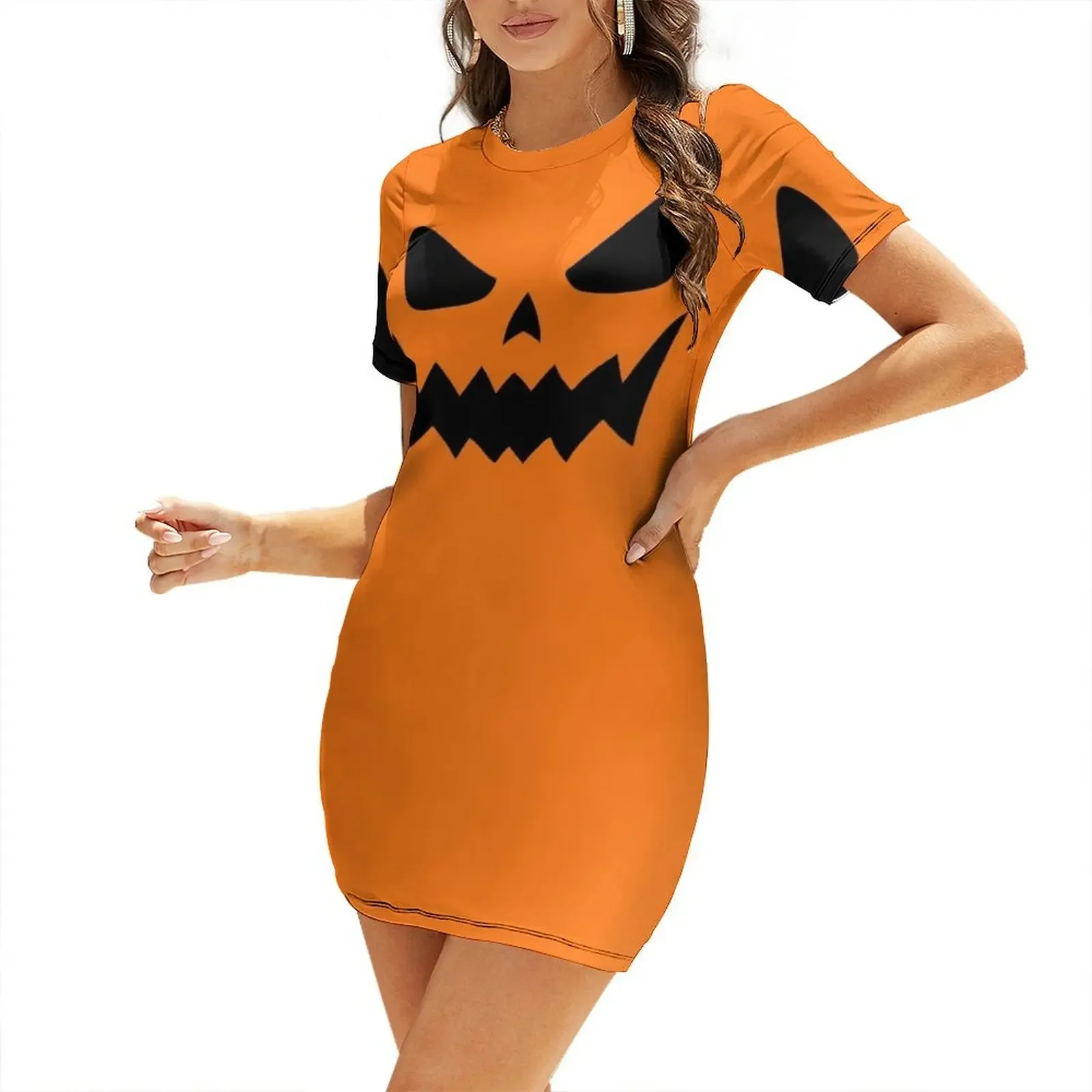 Spooky Jack-O'-Lantern - Halloween _011 Short-Sleeved Dress women's evening dresses 2026 chic and elegant woman dress
Spooky Jack-O'-Lantern - Halloween _011 Short-Sleeved Dress women's evening dresses 2026 chic and elegant woman dress
