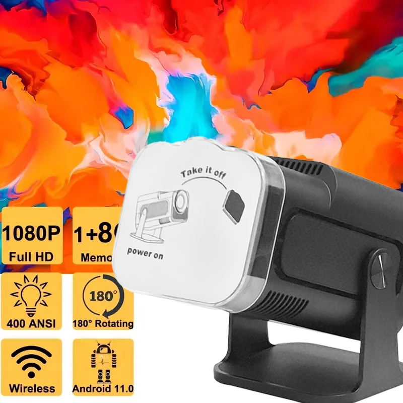 Projector 4K Support 1080P 400ANSI Smart Android11.0 Dual Band Wi-Fi6 Portable Home Outdoor Theater for Home Entertainment
Projector 4K Support 1080P 400ANSI Smart Android11.0 Dual Band Wi-Fi6 Portable Home Outdoor Theater for Home Entertainment