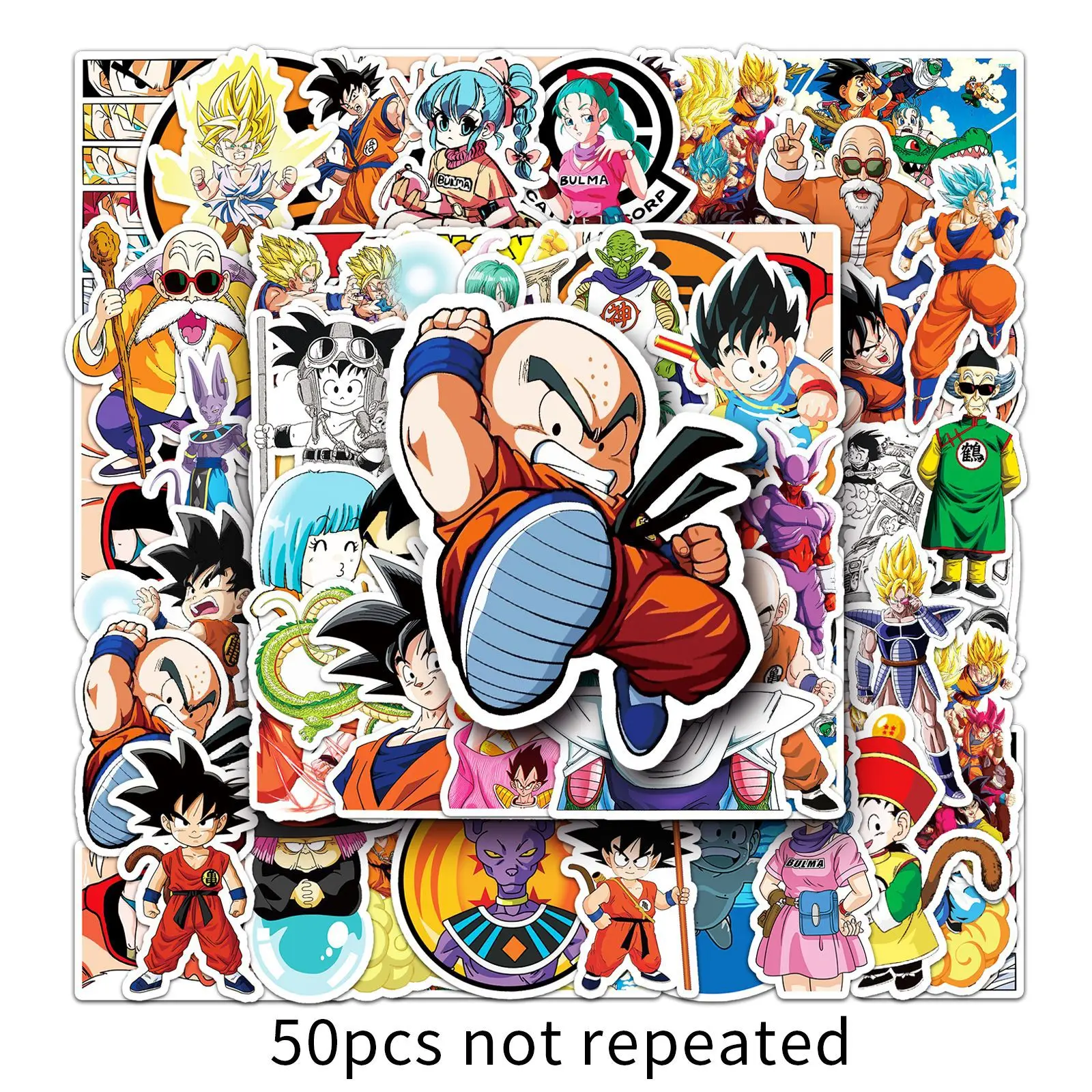 10/30/50PCS DRAGON BALL Z Cartoon Anime Sticker DIY Phone Laptop Luggage Skateboard Graffiti Decals Fun for Kid
10/30/50PCS DRAGON BALL Z Cartoon Anime Sticker DIY Phone Laptop Luggage Skateboard Graffiti Decals Fun for Kid