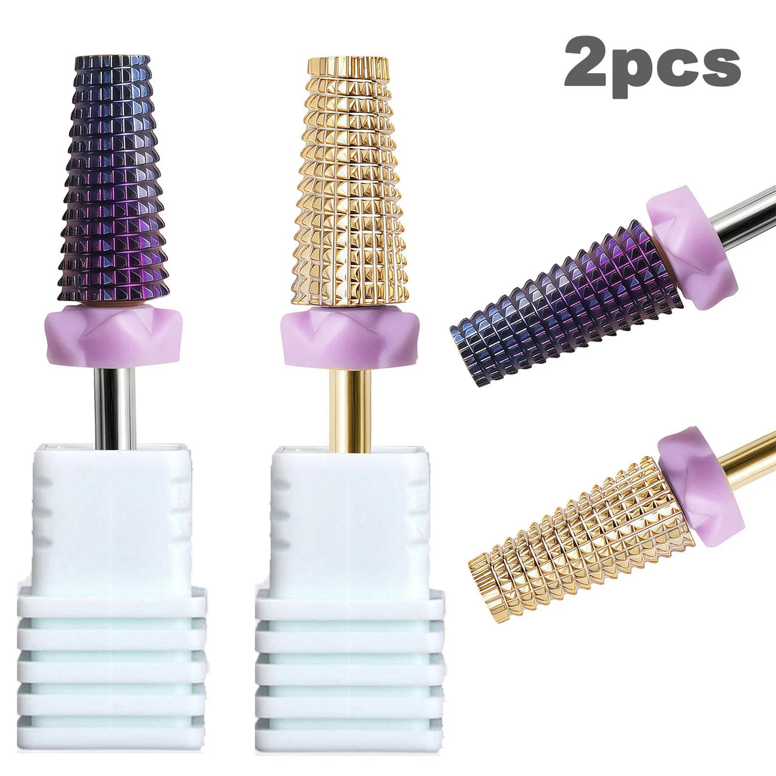 2 pieces tungsten steel nail drill bits, fast for nail polishing and gel nail removal. Safe with low heat and no overheatin
2 pieces tungsten steel nail drill bits, fast for nail polishing and gel nail removal. Safe with low heat and no overheatin
