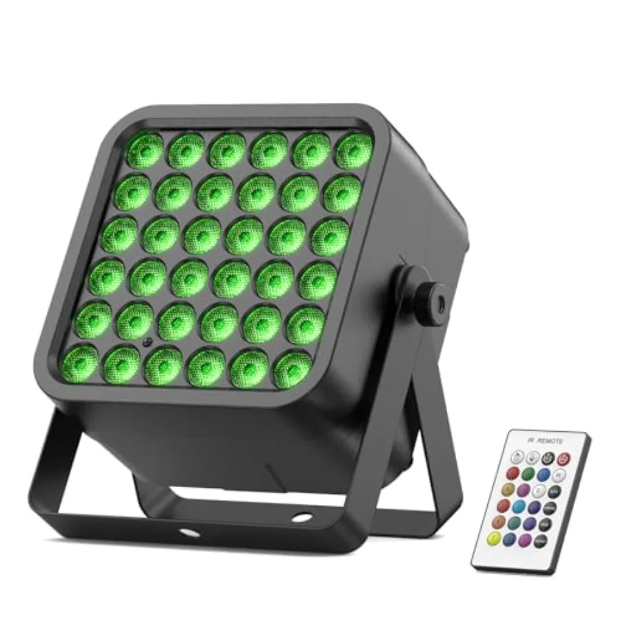 Rechargeable Par Can Lights, 72W RGB 5200mAh Uplights Battery Powered Stage Light, Wireless DJ Lights Sound Activated with Remo
Rechargeable Par Can Lights, 72W RGB 5200mAh Uplights Battery Powered Stage Light, Wireless DJ Lights Sound Activated with Remo